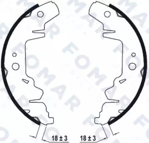 FOMAR FRICTION fo9032 -  Комплект тормозных колодок